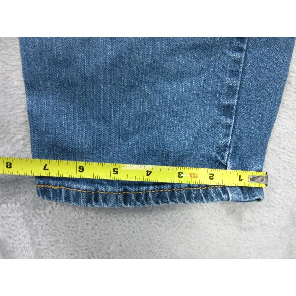 Levis 514 Jeans Mens 35 x 34 (Actual 30 x31.5) Slim Straight Leg MediumWash Blue